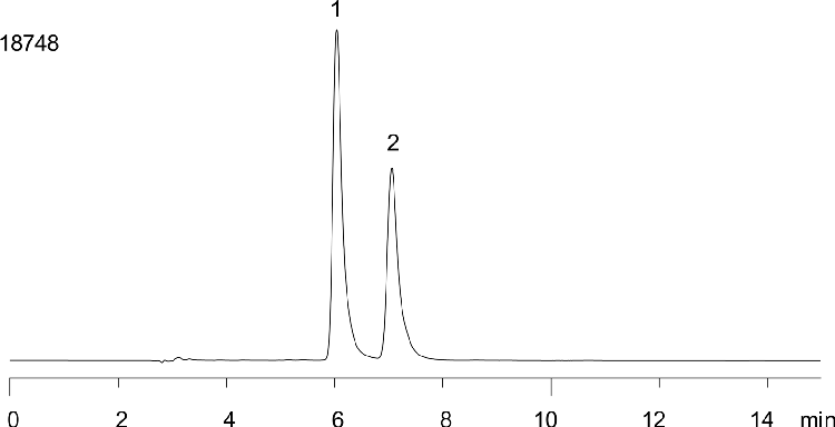 FMOC-DL-Isoleucine-(boc)-OH on Lux 5 µm Cellulose-2 250 x 4.6mm in RP