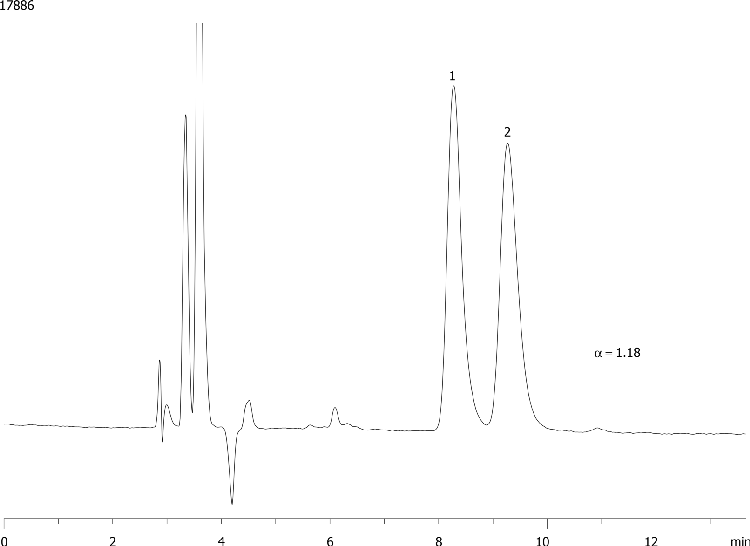 Terfenadine on Lux 5µ Cellulose-2 in NP 95% Hexane