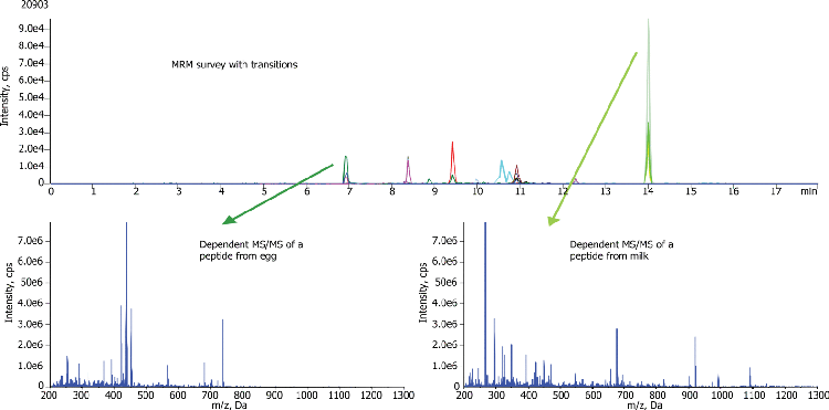 Milk and Egg Allergens Screening in Bread and Pasta by LC/MS/MS