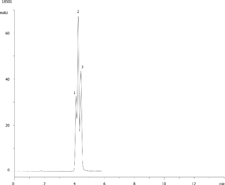 Positional Isomers (o, m, p-methylacetophenone) on Kinetex 2.6µm C18 50 x 2.1mm ID
