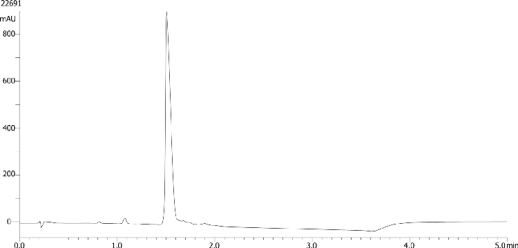 Terlipressin step 1 qc with 0.1% TFA + ACN on knx 5um c18 50x4.6