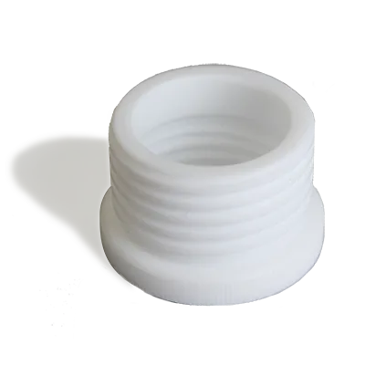 SecurityCAP GPI/GL 38 Adaptor, Cap Thread Adapter, PTFE, GPI/GL 38 Female to GL45 Male, Ea