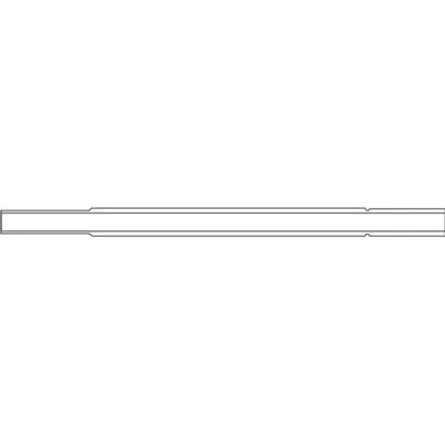 Liner for PE (4 mm ID x 92 mm L x 6.2 mm OD),, Split/Splitless, Straight, 5/Pk