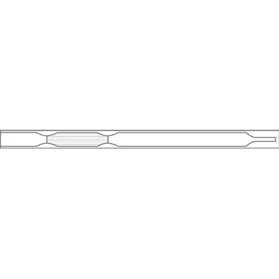 Liner for Agilent (4mm ID x 78.5mm L x 6.3mm OD), Split/Splitless, Single Taper w/Wool, FocusLiner, 5/Pk