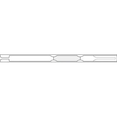 Liner for PerkinElmer (4mmID x 92mmL x 6.2mmOD), Split/Splitless, Single Taper w/Wool, FocusLiner, 5/Pk