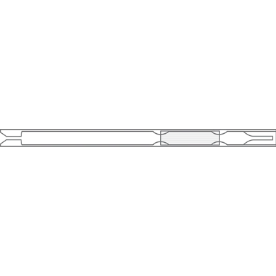 Liner for Shimadzu 17B (3.4mm ID x 95mm L x 5mm OD), Split/Splitless, Single Taper w/Wool, FocusLiner, 5/Pk