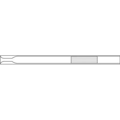 Liner for Agilent (4mm ID x 78.5mm L x 6.3mm OD), Split/Splitless, Single Taper w/ fixed wool w/positioning bead, 5/Pk