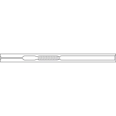 Liner for Thermo (5mm ID x 105mm L x 8mm OD), Splitless, Single Taper w/Wool, FocusLiner, 5/Pk