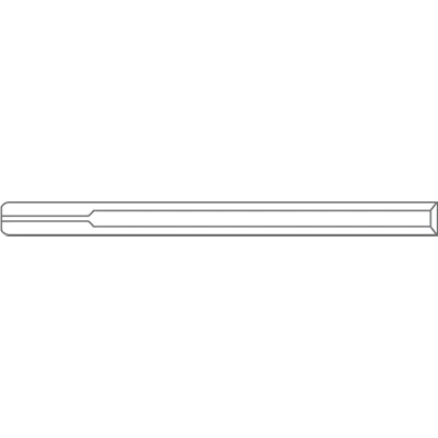 Liner for Thermo (3mm ID x 105mm L x 8mm OD), Splitless, Single Taper, 5/Pk