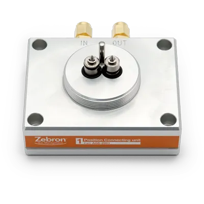 Zebron Gas Management - Connecting Unit, 1-position Connecting Unit 1/8 in BRASS, Ea