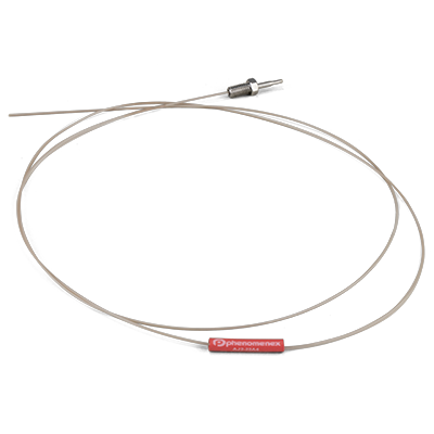 SecurityLINK ET PEEKsil 50µm ID, 1000mm Length with single 10-32 Fitting, Ea
