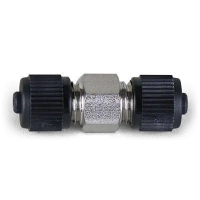 Union Assembly, SS, 0.006" thruhole, joins two 360µm OD tubing (MAX 15,000 psi/ 1034 bar), ea