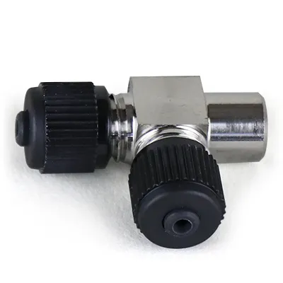 Tee Assembly, SS, joins one 1/16" tubing with two 360µm OD Tubing (MAX 15,000 psi/ 1034 bar), ea