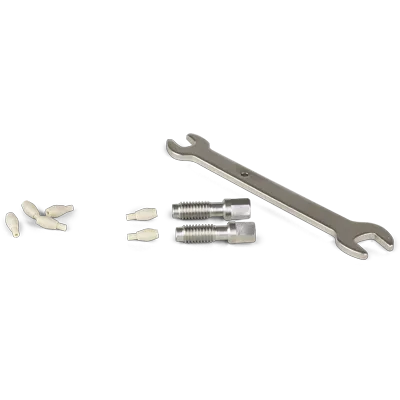 PEEKlok 10-32 fittings for 1/32” OD Tubing, (2x low profile fittings, 6x ferrules, 1x wrench), Ea