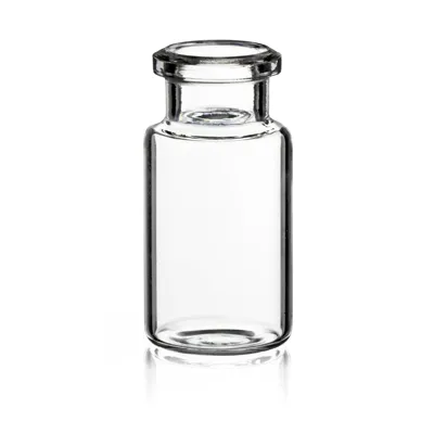 Verex Headspace Vial, 23x46mm, 10mL, Beveled Edge, Flat Bottom, Clear 33, No Patch, 1000/Pk