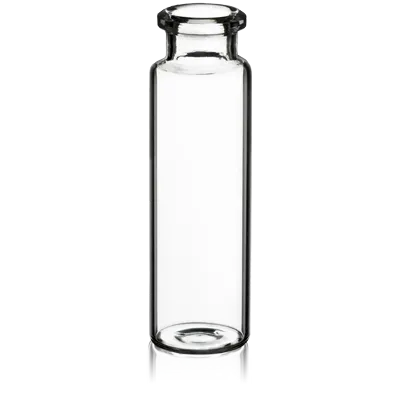 Verex Headspace Vial, 23x75mm, 20mL, Beveled Edge, Flat Bottom, Clear 33, No Patch, 100/Pk