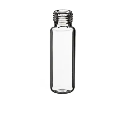 Verex Headspace Vial, 23x75mm, 20mL, 18 mm Screw, Round Bottom, Clear 33, No Patch, 100/Pk