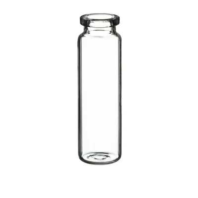 Verex Headspace Vial, 23x75mm, 20mL, Square Rim, Flat Bottom, Clear 33, No Patch, 1000/Pk