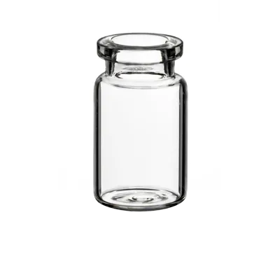 Verex Headspace Vial, 22x38mm, 6mL, Square Rim, Flat Bottom, Clear 33, No Patch, 100/Pk