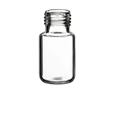 Verex Headspace Vial, 23x46mm, 10mL, 18 mm Screw, Round Bottom, Clear 33, No Patch, 100/Pk