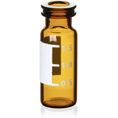 Verex Vial, Snap, 2mL, Amber 51, w/ Patch, 100/Pk