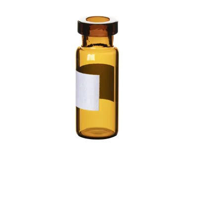 Verex Vial, Crimp, 2mL, Wide Mouth, Amber 51, w/ Patch, 100/Pk