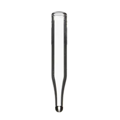 Verex Insert, 5mm Dia., 100µL, Clear 33, Conical Bottom, No Patch, 1000/Pk