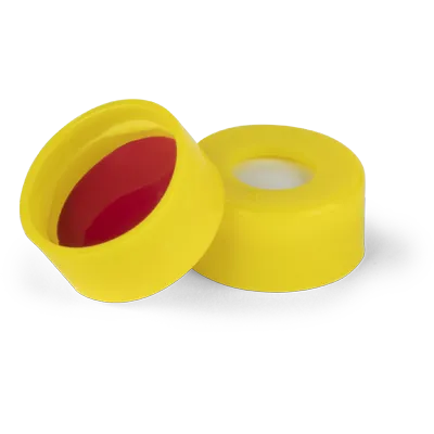 Verex Seal, 11mm Dia., Snap, PTFE/Silicone, Yellow, 100/Pk