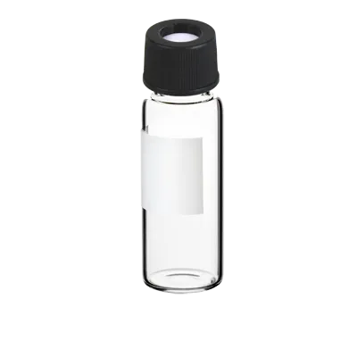 Verex Vial Kit, 13mm, 4mL, Clear 33 w/ Patch + PTFE/Silicone, 100/Pk