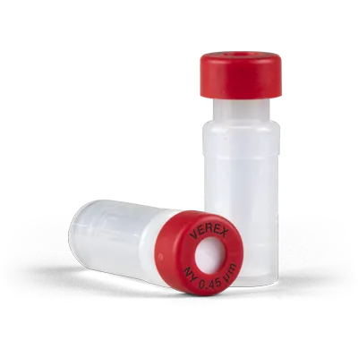 Verex Filter Vial Kit, NY 0.45µm,, Snap Cap with PTFE/Silicone, preSlit, 100/Pk