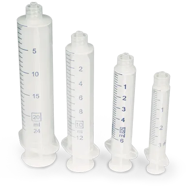 Disposable Syringes, Plastic, Luer-Lock, 3.0 mL, 100/Pk