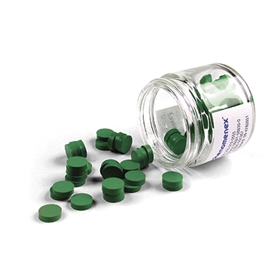 PhenoGreen-400 Injector Septa, 7/16 in (11 mm) Diameter, GuideRight Hole, 50/Pk