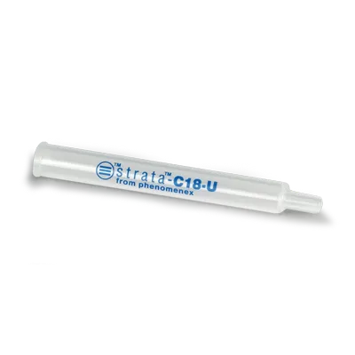 Strata C18-U (55 µm, 70 Å), 50 mg / 1 mL, Tab-less Tubes, 500/Pk