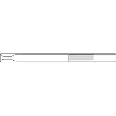 Liner for Agilent (4mm ID x 78.5mm L x 6.3mm OD), Split/Splitless, Single Taper w/ fixed wool w/positioning bead, 5/Pk