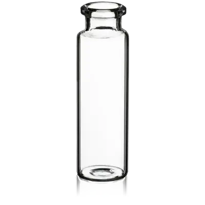 Verex Headspace Vial, 23x75mm, 20mL, Beveled Edge, Flat Bottom, Clear 33, No Patch, 100/Pk