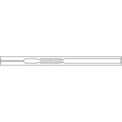 Liner for Thermo (5mm ID x 105mm L x 8mm OD), Splitless, Single Taper w/Wool, FocusLiner, 5/Pk