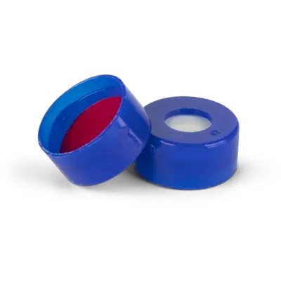 Verex Seal, 11mm Dia., Snap, PTFE/Silicone, Blue, 100/Pk