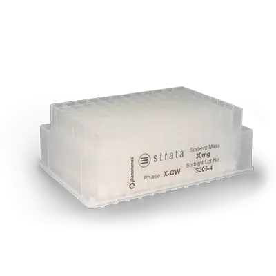 Strata-X-CW 33 µm Polymeric Weak Cation, 60 mg / well, 96-Well Plates, 2/Pk