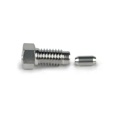 Nut and Ferrule Set, Ultra-High Pressure, S.S., for 1/16in OD Tubing, 10-32 Threads, 28,000psi, 10/Pk