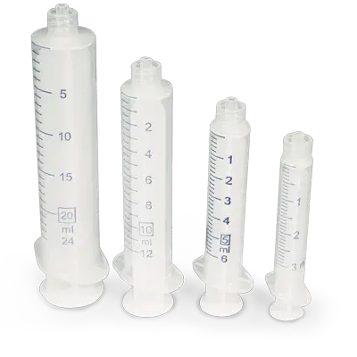 Disposable Syringes, Plastic, Luer-Lock, 3.0 mL, 100/Pk
