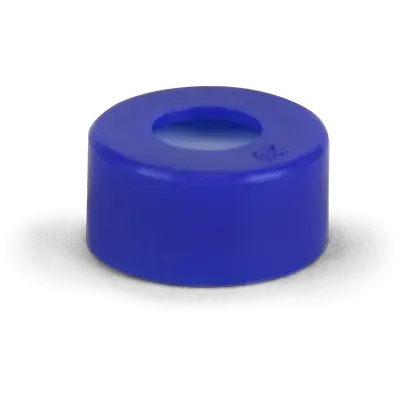 Verex Cert+ Seal, 11mm Dia., Snap, PTFE/Silicone, Blue, 1000/Pk
