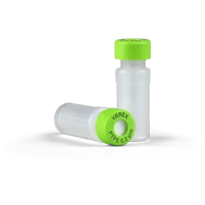 Verex Filter Vial Kit, PTFE 0.2µm,, Snap Cap with PTFE/Silicone, preSlit, 100/Pk