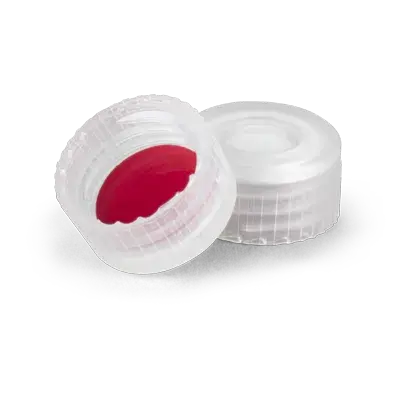Verex Cap (pre-assembled), 9mm, w/, Bonded-in PTFE/Silicone septa, nat, 1000/Pk