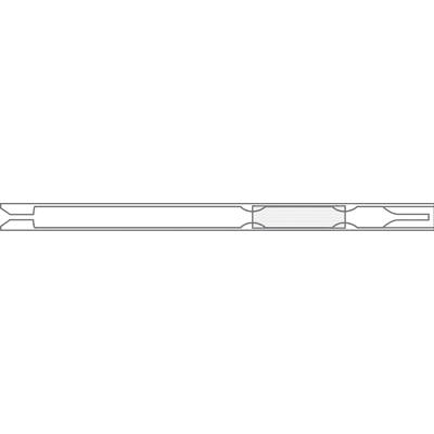 Liner for Shimadzu 17B (3.4mm ID x 95mm L x 5mm OD), Split/Splitless, Single Taper w/Wool, FocusLiner, 5/Pk