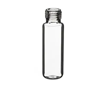 Verex Headspace Vial, 23x75mm, 20mL, 18 mm Screw, Round Bottom, Clear 33, No Patch, 100/Pk
