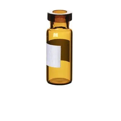Verex Vial, Crimp, 2mL, Wide Mouth, Amber 51, w/ Patch, 100/Pk