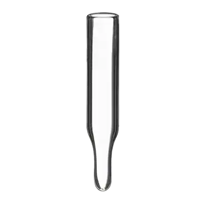 Verex Insert, 6mm Dia., 350µL, Clear 33, Conical Bottom, No Patch, 100/Pk