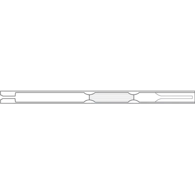 Liner for PerkinElmer (4mmID x 92mmL x 6.2mmOD), Split/Splitless, Single Taper w/Wool, FocusLiner, 5/Pk