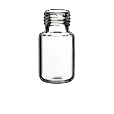 Verex Headspace Vial, 23x46mm, 10mL, 18 mm Screw, Round Bottom, Clear 33, No Patch, 100/Pk