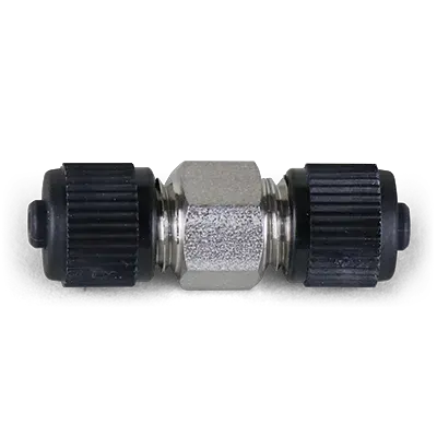 Union Assembly, SS, 0.006" thruhole, joins two 360µm OD tubing (MAX 15,000 psi/ 1034 bar), ea